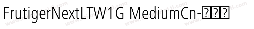 FrutigerNextLTW1G MediumCn字体转换